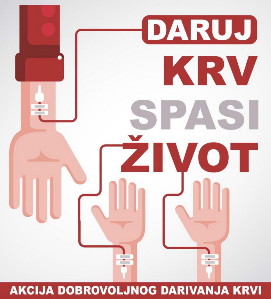 OBJAVLJEN KALENDAR AKCIJA DARIVANJA KRVI ZA 2026. GODINU ZA PODRUČJE BUJŠTINE